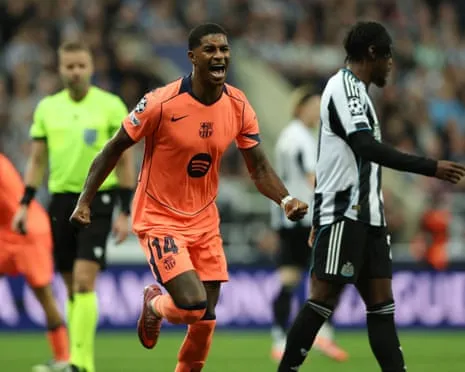 Marcus Rashford's Double Quiets The Magpies' Celebrations and Secures Barcelona's Victory